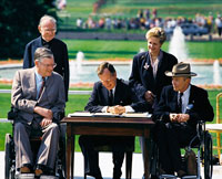 President George Bush signing the ADA
